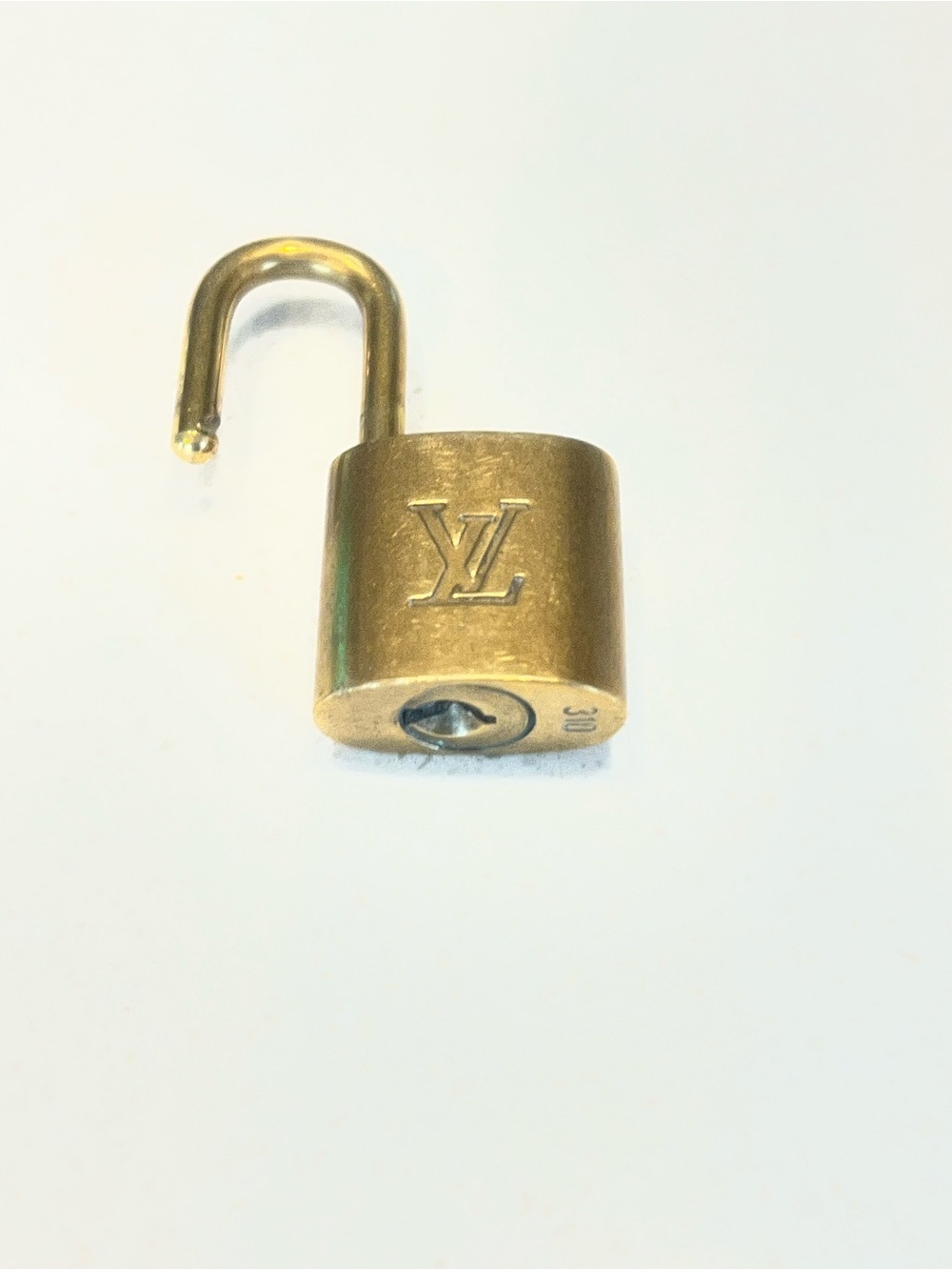 Louis Vuitton LV Gold Tone Padlock Lock #310 Only - NO KEY